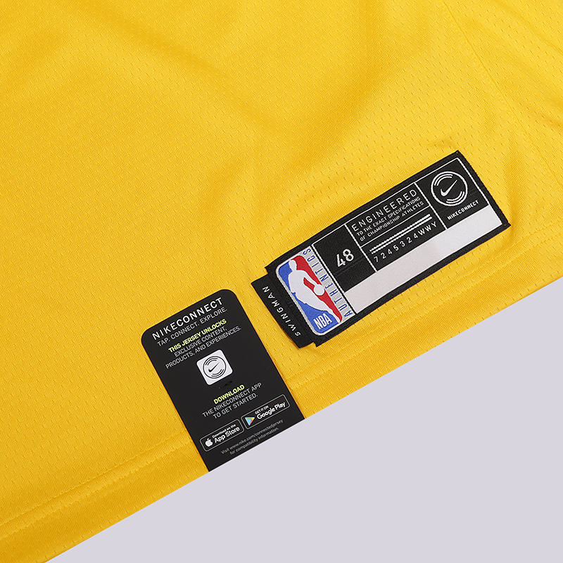 мужская желтая майка Nike Los Angeles Lakers Icon Edition Swingman AA7100-728 - цена, описание, фото 2